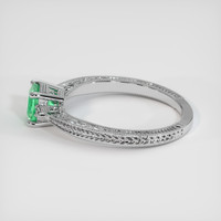 0.59 Ct. Emerald Ring, Platinum 950 4