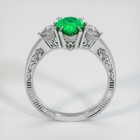 1.00 Ct. Emerald Ring, Platinum 950 3