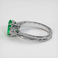 1.00 Ct. Emerald Ring, Platinum 950 4