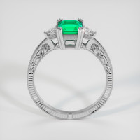 0.85 Ct. Emerald Ring, Platinum 950 3