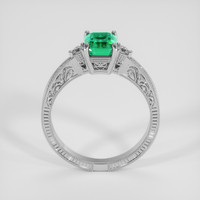 1.00 Ct. Emerald Ring, Platinum 950 3