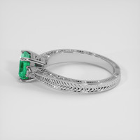 1.00 Ct. Emerald Ring, Platinum 950 4
