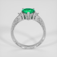 0.65 Ct. Emerald Ring, Platinum 950 3