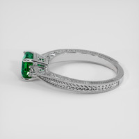 0.98 Ct. Emerald Ring, Platinum 950 4