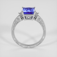 2.65 Ct. Violet Tanzanite Ring, Platinum 950 3