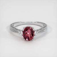 1.19 Ct. Pink Sapphire Ring, Platinum 950 1
