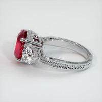 4.22 Ct. Ruby Ring, Platinum 950 4