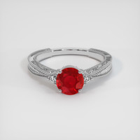 0.99 Ct. Ruby Ring, Platinum 950 1