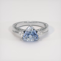2.18 Ct. Bi Color Sapphire Ring, Platinum 950 1