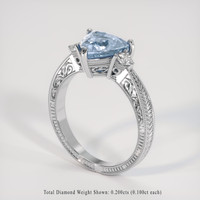 2.18 Ct. Bi Color Sapphire Ring, Platinum 950 2