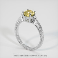 1.24 Ct. Yellow Sapphire Ring, Platinum 950 2