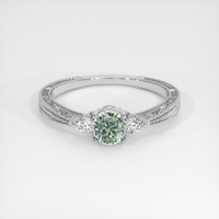 0.76 Ct. Sapphire Ring, Platinum 950 1