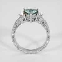 1.22 Ct. Bluish Grey Sapphire Ring, Platinum 950 3