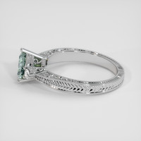 1.22 Ct. Bluish Grey Sapphire Ring, Platinum 950 4