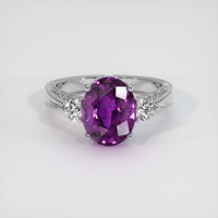 3.68 Ct. Sapphire Ring, Platinum 950 1