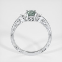 0.68 Ct. Grey Sapphire Ring, Platinum 950 3