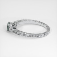 0.68 Ct. Grey Sapphire Ring, Platinum 950 4