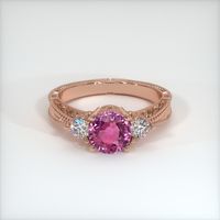 1.56 Ct. Sapphire Ring, 14K Rose Gold 1
