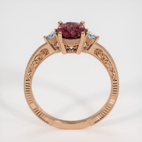 1.19 Ct. Pink Sapphire Ring, 14K Rose Gold 3