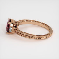 1.19 Ct. Pink Sapphire Ring, 14K Rose Gold 4
