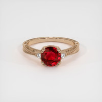 1.54 Ct. Ruby Ring, 14K Rose Gold 1