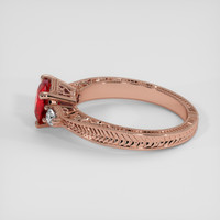 1.51 Ct. Ruby Ring, 14K Rose Gold 4