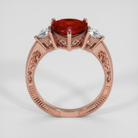 2.04 Ct. Ruby Ring, 14K Rose Gold 3