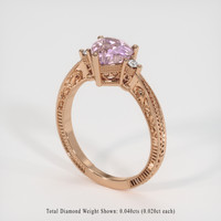1.53 Ct. Sapphire Ring, 14K Rose Gold 2