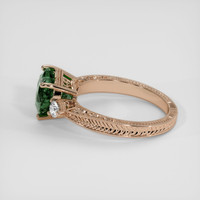 3.50 Ct. Green Sapphire Ring, 14K Rose Gold 4