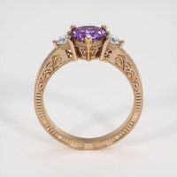 1.06 Ct. Color Change Sapphire Ring, 14K Rose Gold 3