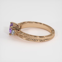 1.06 Ct. Color Change Sapphire Ring, 14K Rose Gold 4