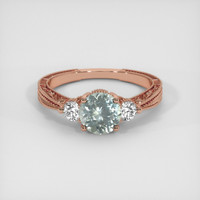 1.20 Ct. Sapphire Ring, 14K Rose Gold 1