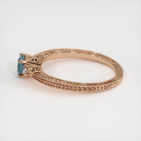 0.81 Ct. Sapphire Ring, 14K Rose Gold 4