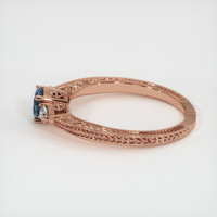 0.60 Ct. Sapphire Ring, 14K Rose Gold 4