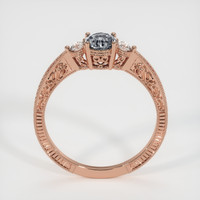 0.66 Ct. Sapphire Ring, 14K Rose Gold 3