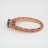 0.63 Ct. Sapphire Ring, 18K Rose Gold 4