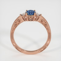 0.65 Ct. Sapphire Ring, 18K Rose Gold 3