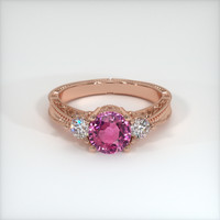 1.56 Ct. Sapphire Ring, 18K Rose Gold 1