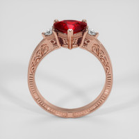 1.51 Ct. Ruby Ring, 18K Rose Gold 3