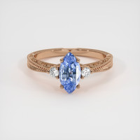 2.01 Ct. Sapphire Ring, 18K Rose Gold 1
