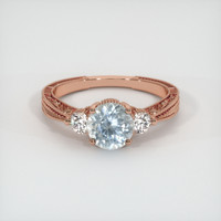 1.33 Ct. Sapphire Ring, 18K Rose Gold 1