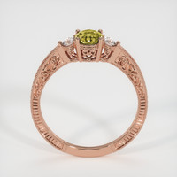 0.75 Ct. Sapphire Ring, 18K Rose Gold 3