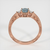 0.66 Ct. Sapphire Ring, 18K Rose Gold 3