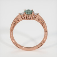 0.67 Ct. Sapphire Ring, 18K Rose Gold 3