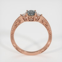 0.62 Ct. Sapphire Ring, 18K Rose Gold 3