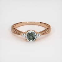 0.76 Ct. Sapphire Ring, 18K Rose Gold 1