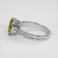 1.03 Ct. Green Tourmaline Ring, Silver 4