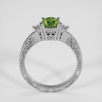 0.88 Ct. Green Demantoid Garnet Ring, 10K White Gold 3