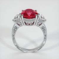 4.22 Ct. Ruby Ring, 14K White Gold 3