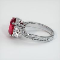 4.22 Ct. Ruby Ring, 14K White Gold 4